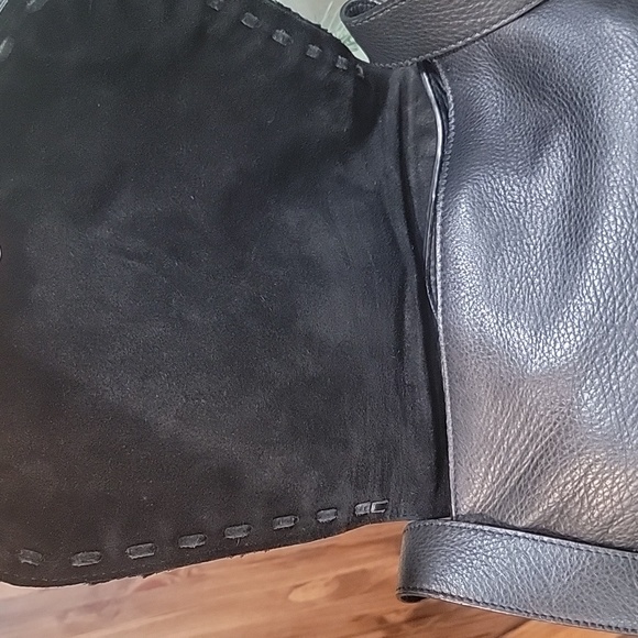 Zara NWOT  Black Studded Messenger Bag - Picture 3 of 6